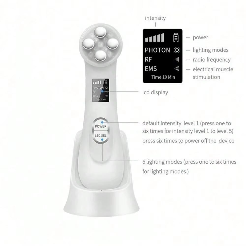 Mini for Face Skin LED Rejuvenation Wand Faceskin Care Massage Beauty Device,Facial Beauty Massager, Led Photon Skin Care Device