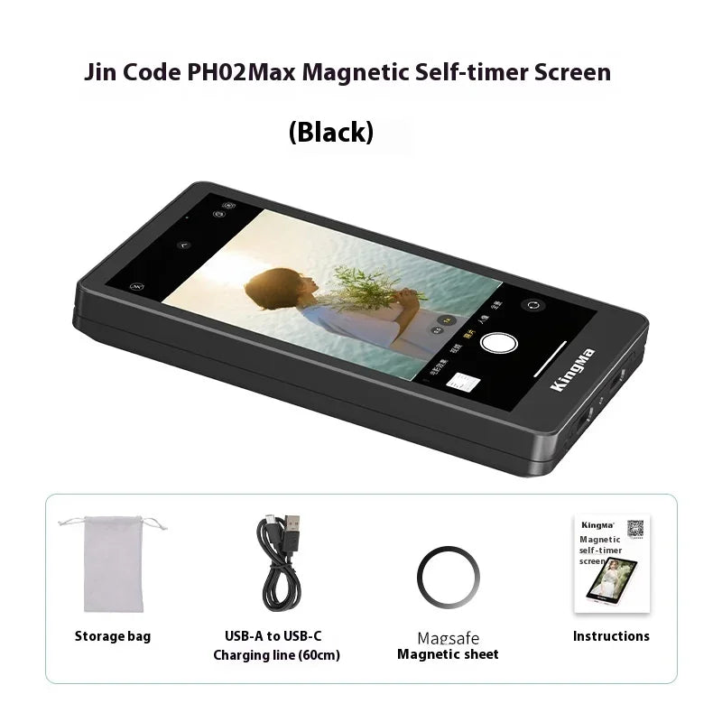 Kingma PH02 Max Selfie Stick Magnetic Selfie Live Streaming Vlog Display Screen Photo Wireless Remote Control Selfie Monitor