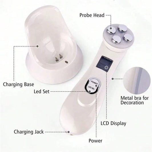 Mini for Face Skin LED Rejuvenation Wand Faceskin Care Massage Beauty Device,Facial Beauty Massager, Led Photon Skin Care Device